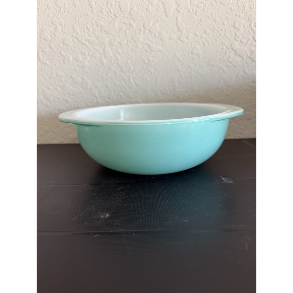 Vintage Pyrex #023 1.5 Qt Turquoise Blue Cinderalla Baking Dish Casserole